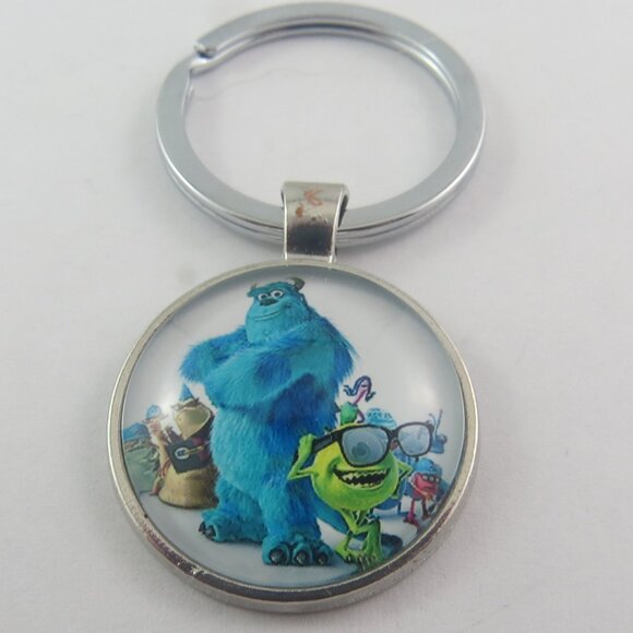 Monster Cartoon Keychain Funny Character Key Ring Gift for Kids Back pack - Picture 1 of 4